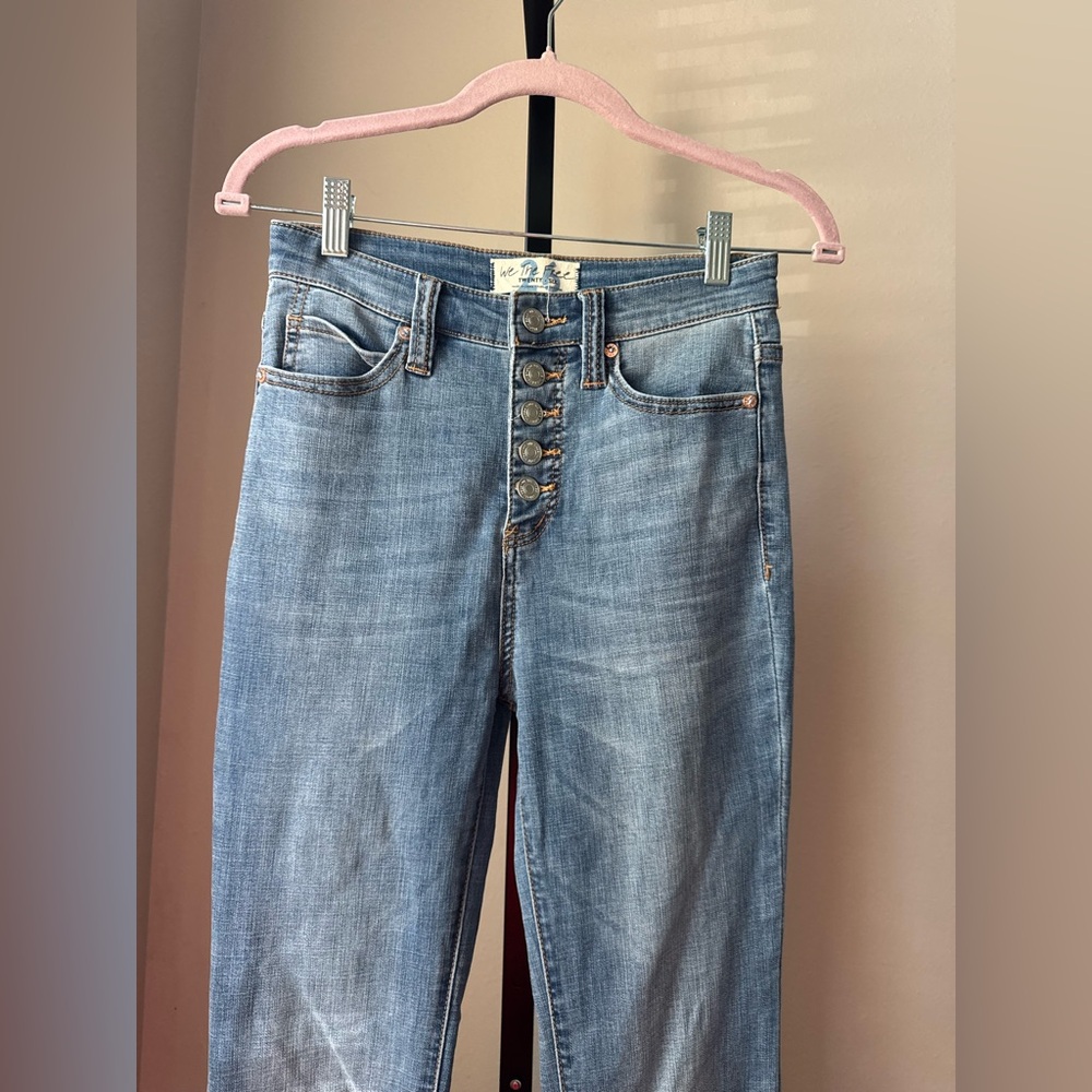 We the free by free people Women's Blue Flared Jeans bell bottoms - Picture 2 of 10